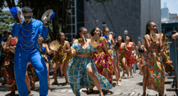 Colorful Festival Parade in San José, Costa Rica