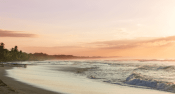Beautiful landscape on Costa Rica Coast Nicaragua